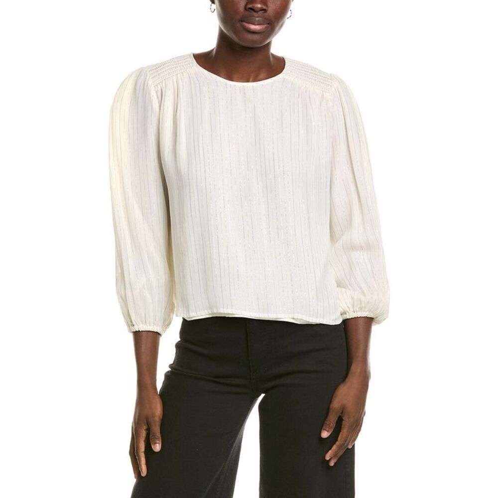 Michael Stars Womens Dolly Blouse, White